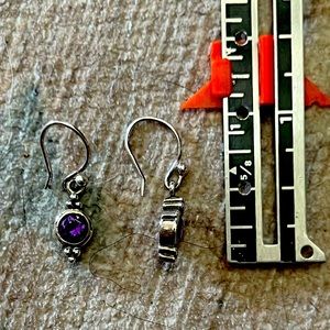 Amethyst dangle earrings